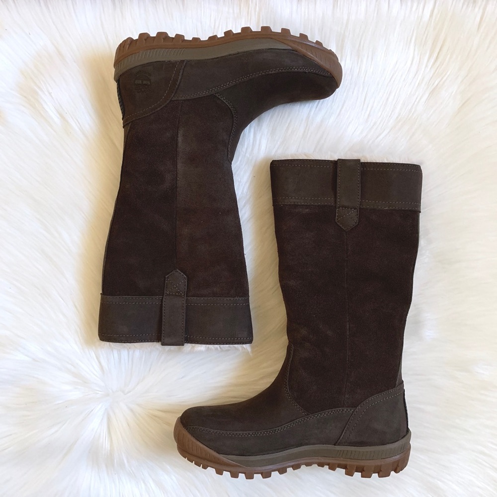 Timberland Brown MT Hayes Waterproof Pull On Boots - Picture 3 of 5